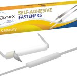 OLYMPX 100 Pcs of 2” Capacity Economy Self Adhesive Prong Paper Fastener Bases, 2.75 Inch Center for Paper File Clip Folder Accessories, 100 per Box